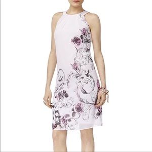 NEW Thalia Sodi, Beautiful Pale Pink Print Dress- Size M